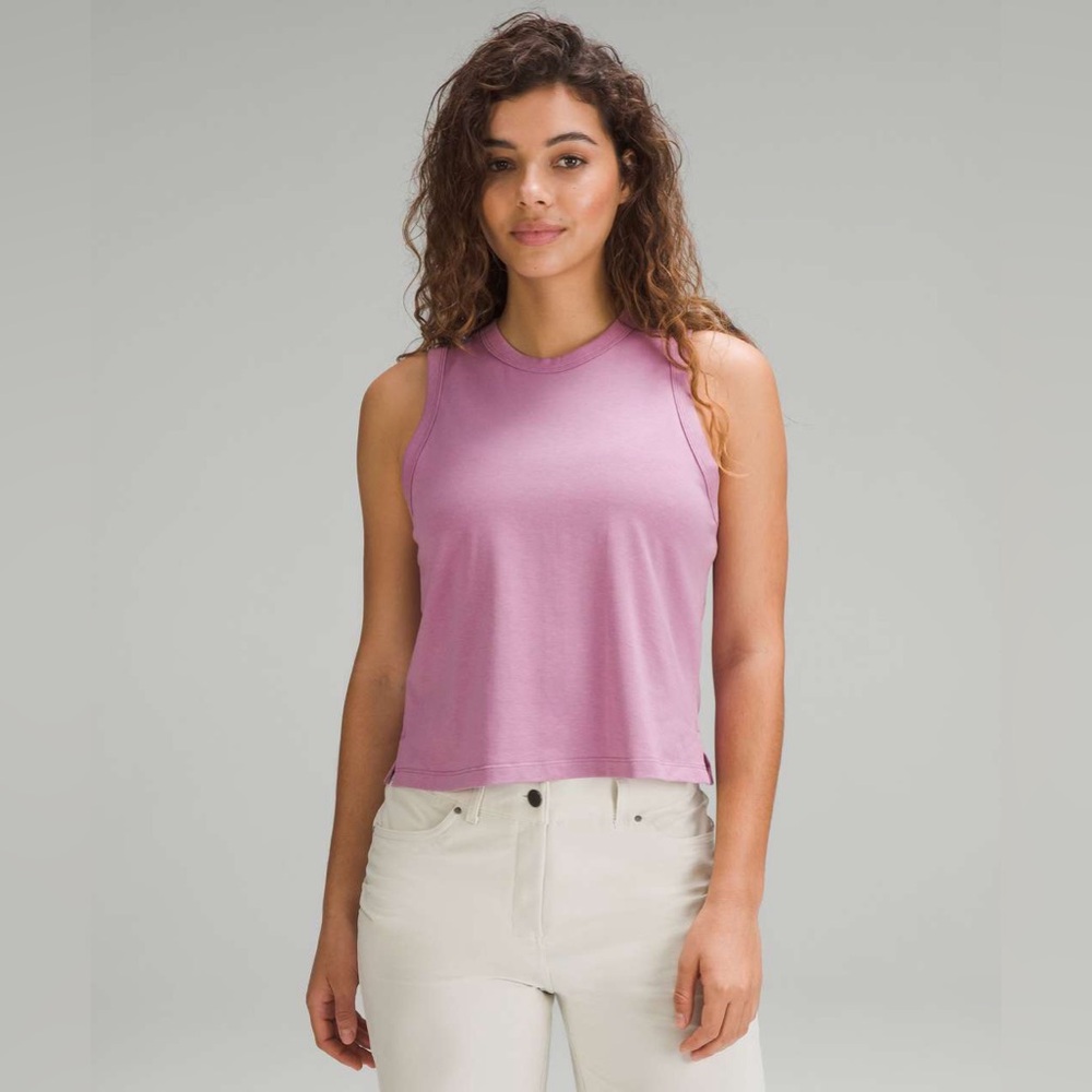 NWT lululemon cotton blend classic fit tank
